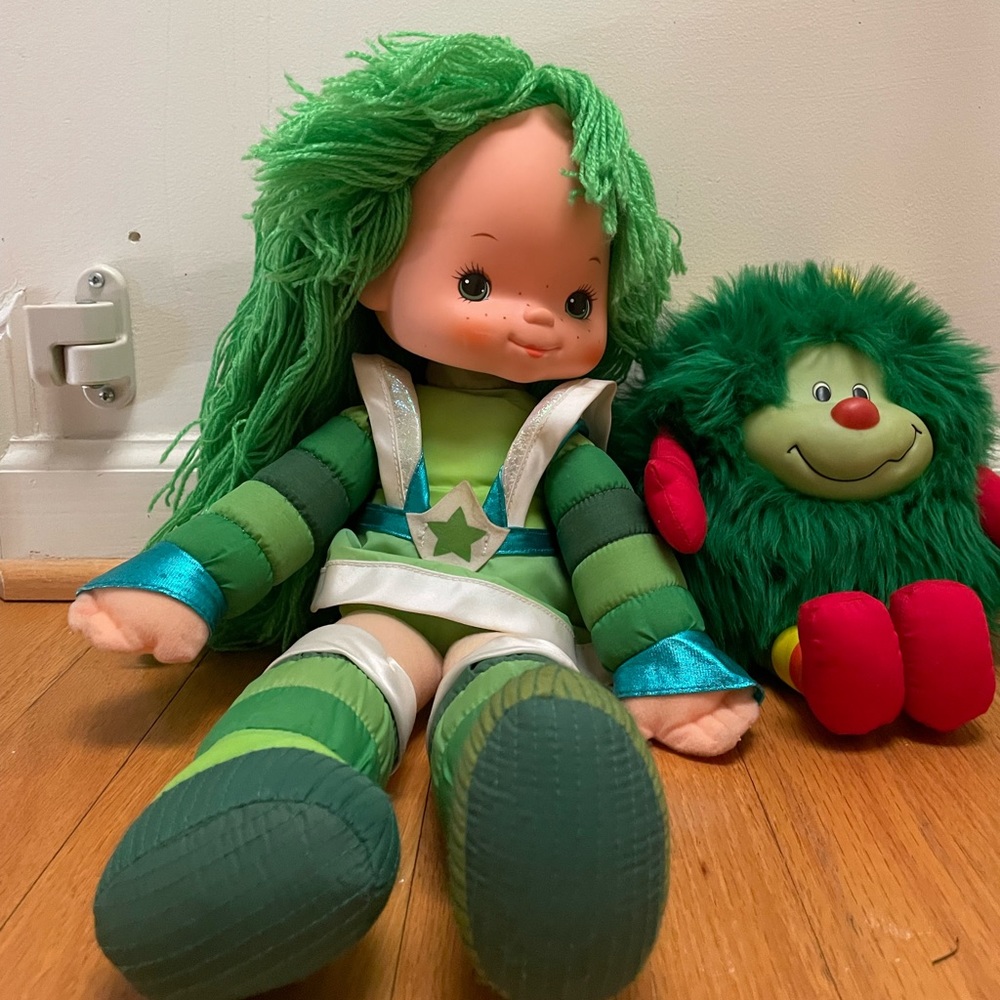 1983 Rainbow bright green doll with sprit